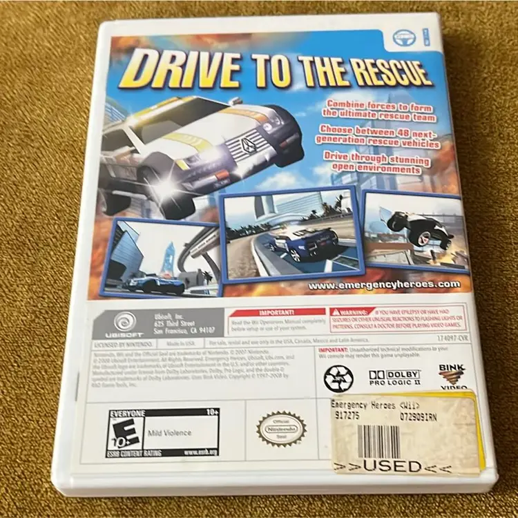 Emergency Heroes (Nintendo Wii, 2008) complete