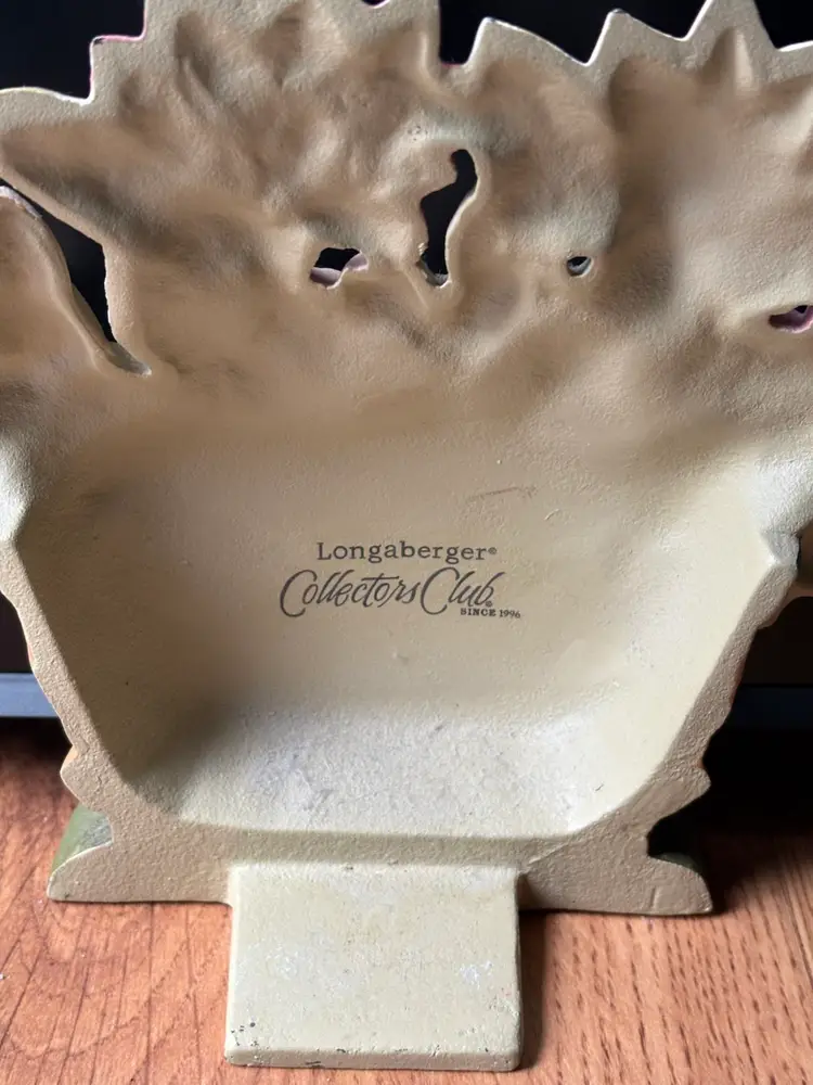 Longaberger Flower Basket Doorstop