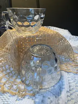 Two Blue Anchor Hawking Dot Glasses