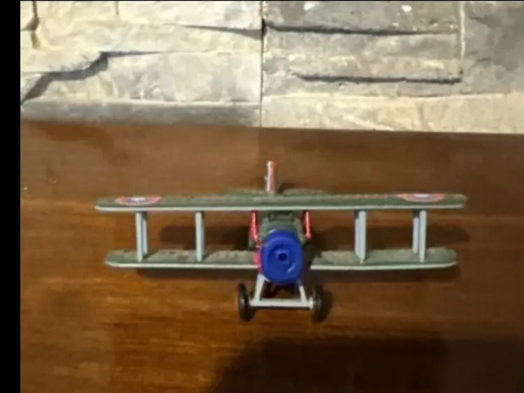 Diecast Plane EDISON AIR LINE H.F Spademan S XIII, 1917,. WW 1 Fighter Plane-A (missing Propeller)