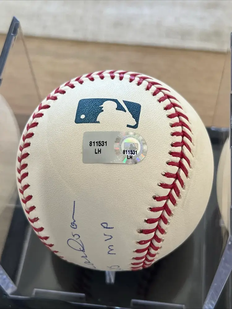 Bobby Richardson Signed Baseball Steiner & MLB Certified Autograph New York Yankees 60 WS MVP Inscribed w/ Display Case