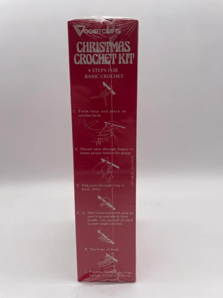 Vintage Vogart Crafts #3202 Mrs. Claus Christmas Crochet Kit