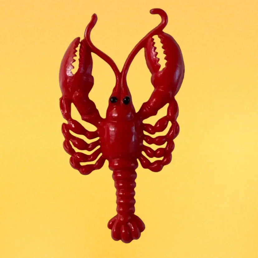 Vintage 2.5” Lobster Brooch