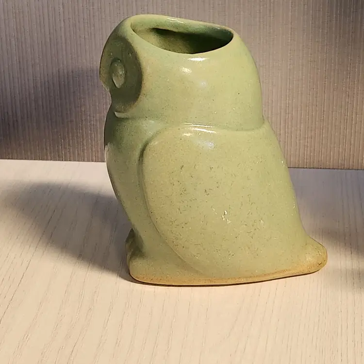 ceramic owl Figurine,  watering spout tools  thingy