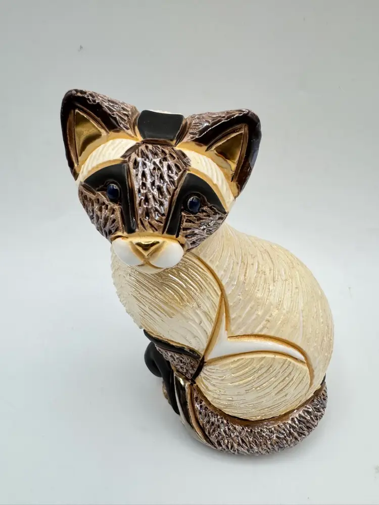 De Rosa Rinconada Siamese Cat F122 Gold Accents " 4.25” Tall NIB