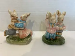 Ceramic Bunny Figurines 2 Albert Kessler
