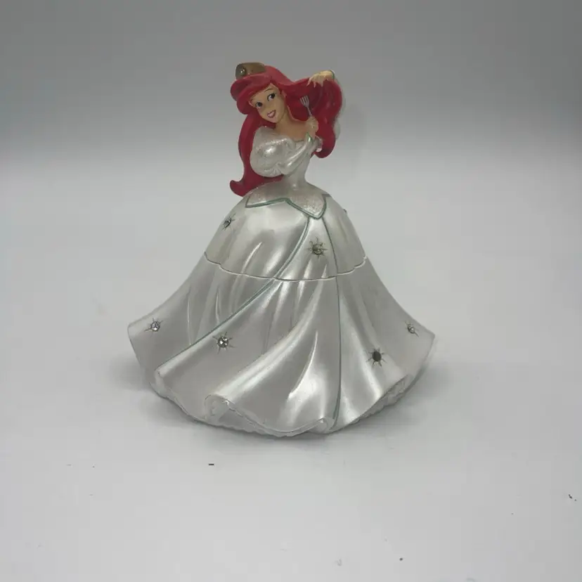 Disney Princess Ariel Jewelry Holder Figurine: Vintage The Little Mermaid READ