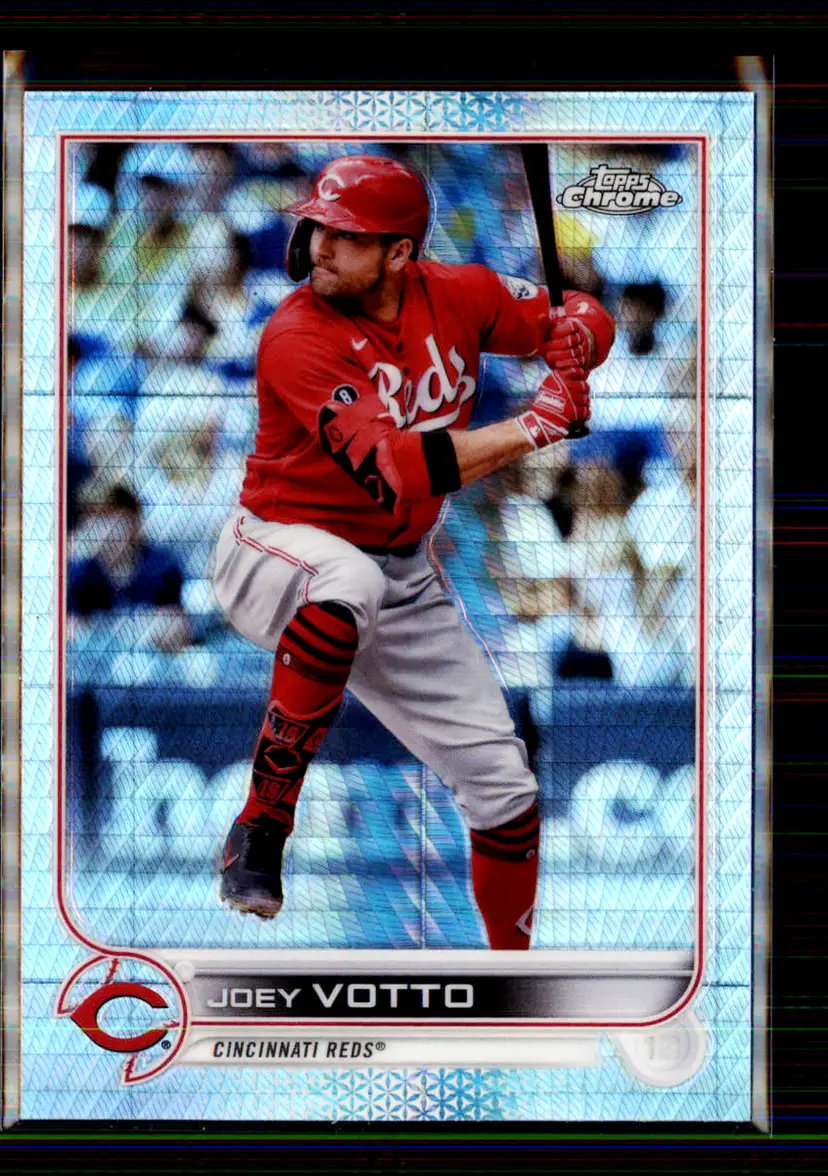 Joey Votto 2022 Topps Chrome Prism Refractor #177 - Cincinnati Reds - (147-287)