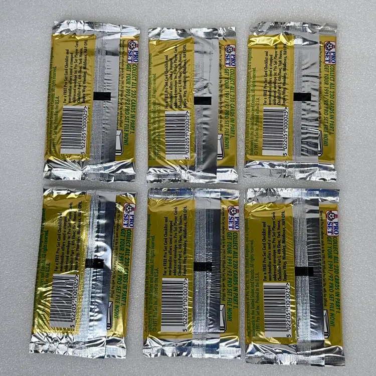Official PRO SET Player Cards 1991/92 PART 1 Football/Soccer 6 Packs 10 Cards