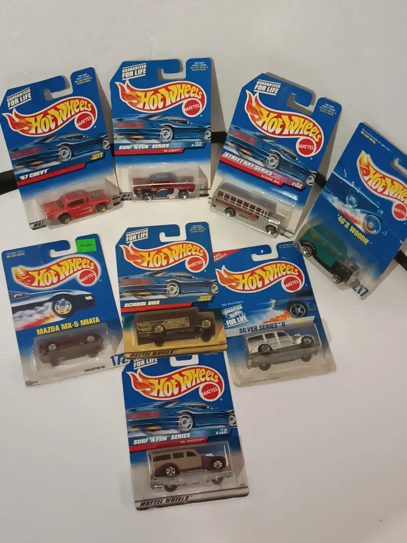 90s lot of 8 hotwheels cars
