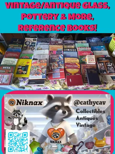 Selling My Reference Books!! Glass, Pottery, Collectibles & More
