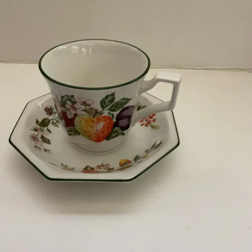 Johnson Bros Fresh Fruit Teacup And Saucer