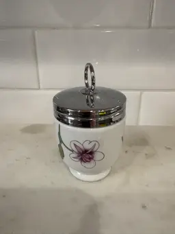 Vintage Royal Worcester Porcelain Astley Floral Single Egg Coddler England