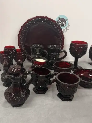 AVON 1876 Cape Cod Red Dishes  Limited Quantities 