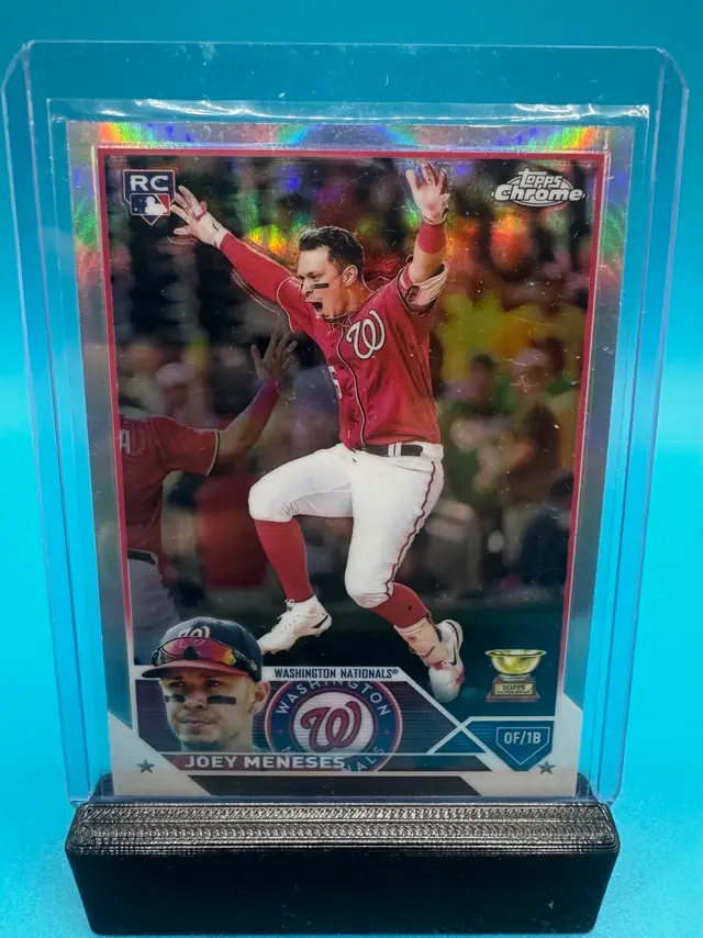 Joey Meneses Topps Chrome Rookie Cup Refractor RC Washington Nationals