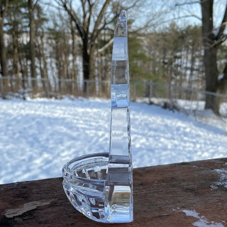 Waterford Crystal, Holy Water Font / Celtic Cross - Wall Mount. Original Waterford Sticker And Acid-etched on Bottom. 5 7/8”h. *read