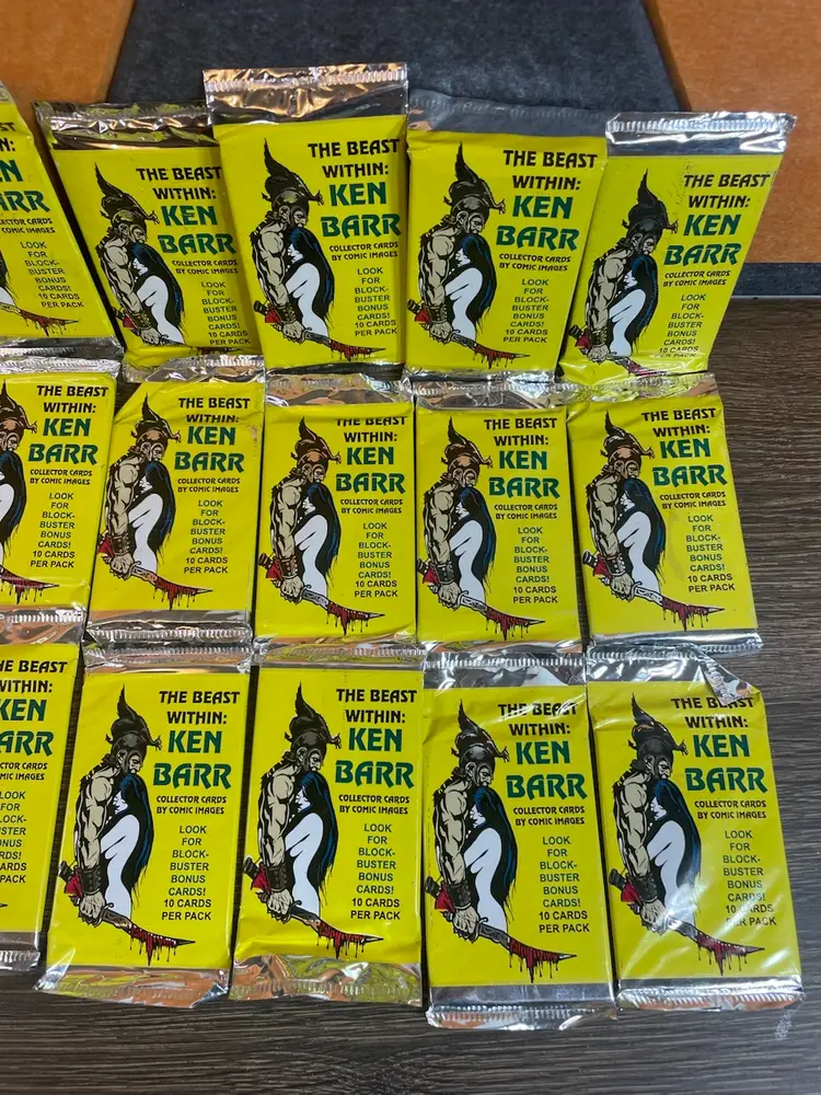 The Beast Within: Ken Barr Collector Cards By Comic Images 1994 (Lot of 22 Packs)