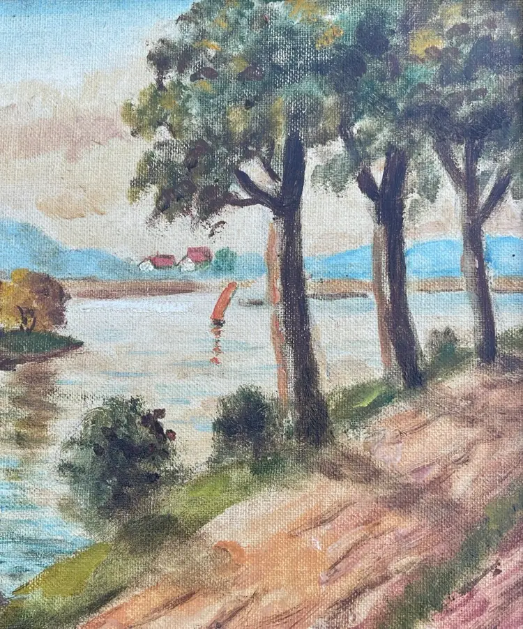 Vintage Oil Painting 11 X 9 1/4