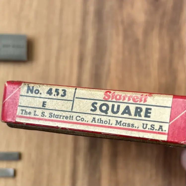 Starrett 2.5" No.453E Die Makers Machinist Square 4 Blades No. 10 Grad. Hardened