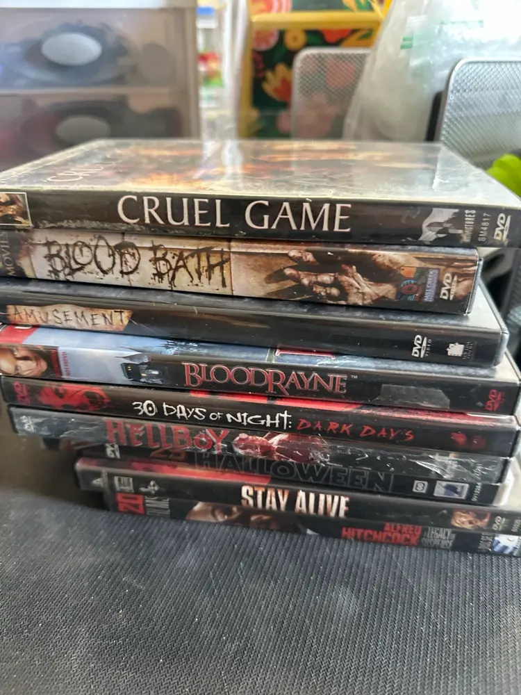 Lot of 19 Horror DVDs Halloween Scary Movie Collection Good Condition