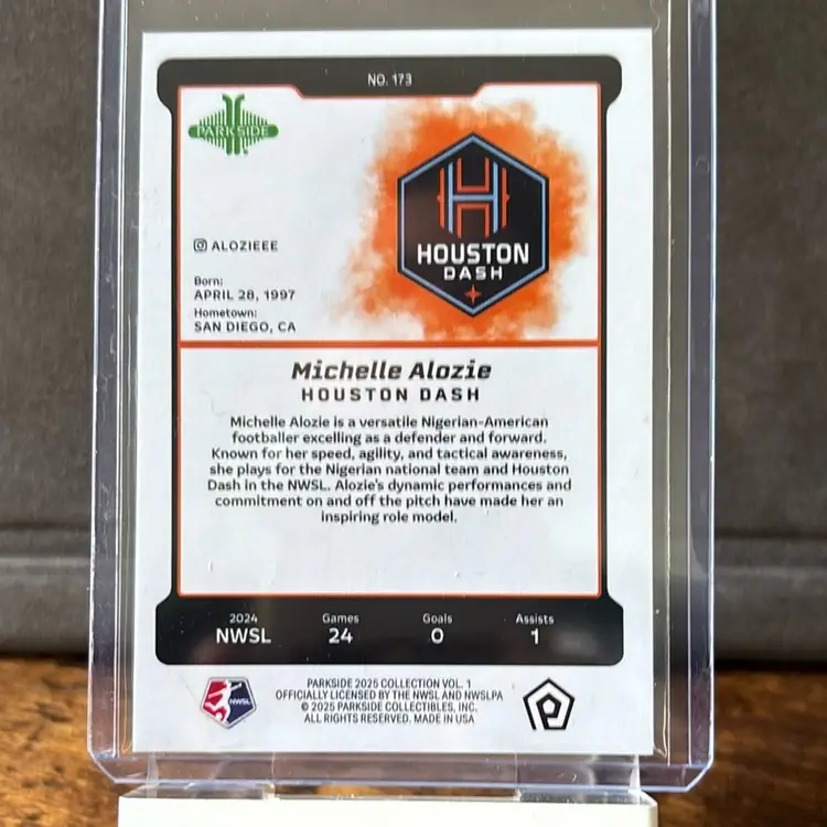 Michelle Alozie, 2025 Parkside NWSL Collection - Shimmer, Houston Dash, Soccer Card