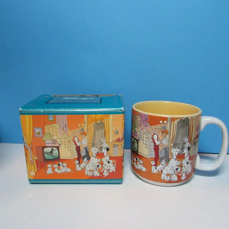 vintage Disney Animated Classics 101 Dalmatian 1961  coffee mug with box