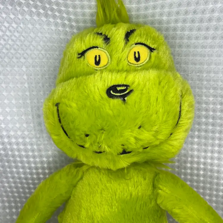 Grinch Plush w/ How The Grinch Stole Christmas Book