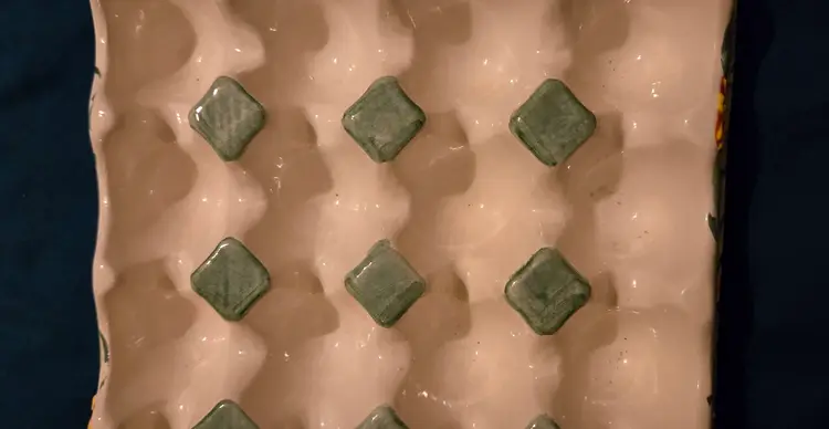 Ceramic Egg Tray Handpainted Spain