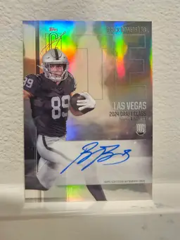 2024 Topps Signature Class Brock Bowers Rookie Chrome On-card Auto #RCV-BB