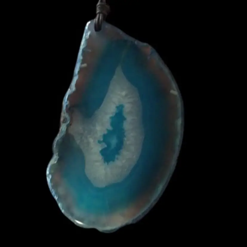 #01 Agate Slice Necklace