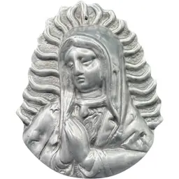 Recycled Cast Aluminum Virgin Mary Wall Hanging Wildly Fair Nicaragua Fair Trade