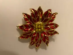 POINSETTIA BROOCH OR PIN