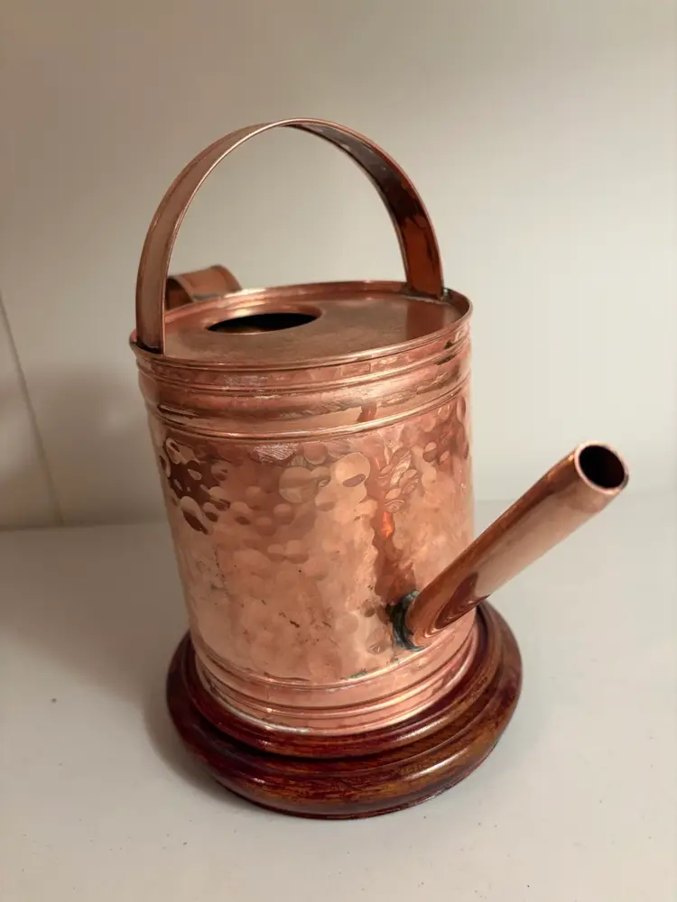 Vintage Hand Hammered Copper Watering Can