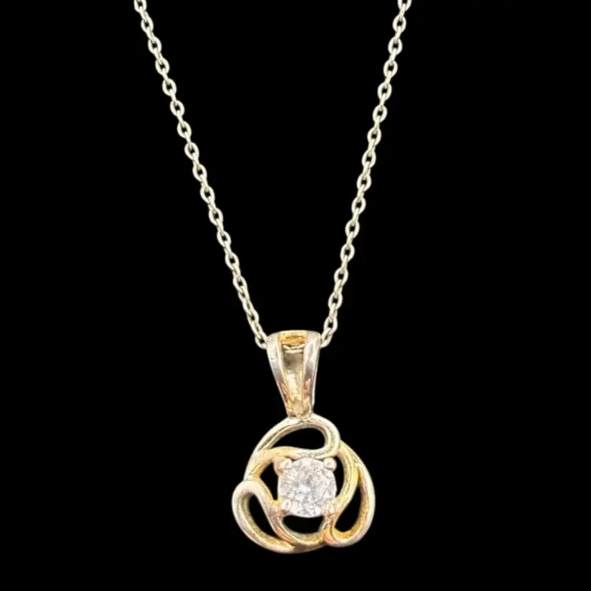 Sterling Silver Pendent And Chain