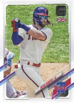 2021 Topps UK Edition Bryce Harper #150 Philadelphia Phillies
