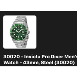 Invicta Pro Diver Men'
Watch - 43mm, Steel
