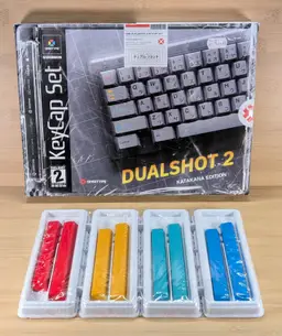 GMK DUALSHOT® 2 CYL Katana Base Keycap Set + Aesthetic Accent Spacebars - Retro Playstation Theme