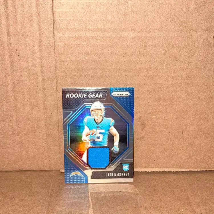 2024 Panini Prizm Football Ladd McConkey Rookie Gear Patch RC
