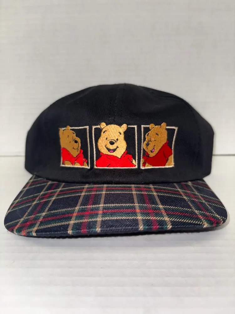 Vintage Disney Winnie The Pooh Baseball Cap Stretch Band! 80’s 90’s Era