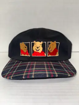 Vintage Disney Winnie The Pooh Baseball Cap Stretch Band! 80’s 90’s Era