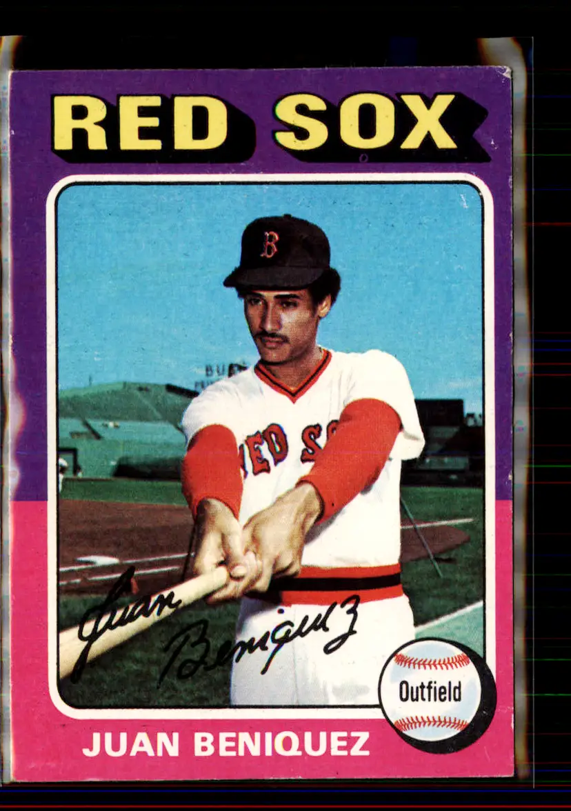 Juan Beniquez 1975 Topps #601 - Boston Red Sox - (pk2-3)