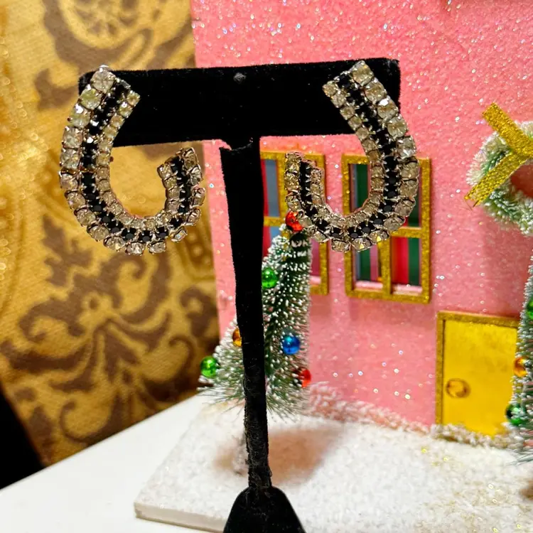 Vintage Rhinestone Clip Ons