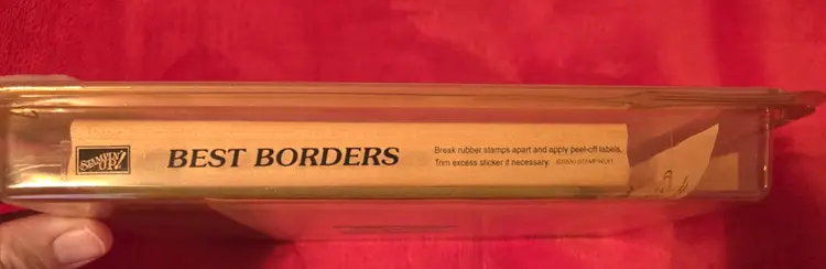 Stampin UP! Best Borders 4 Stamp Set 1996 Snowmen Garden Teapot Birdhouses VTG