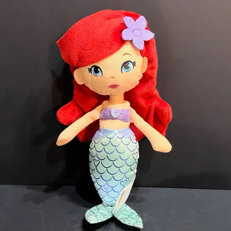 Disney Princess "So Sweet" Ariel The Little Mermaid Plush Doll ~13” x 6” x 3.5”