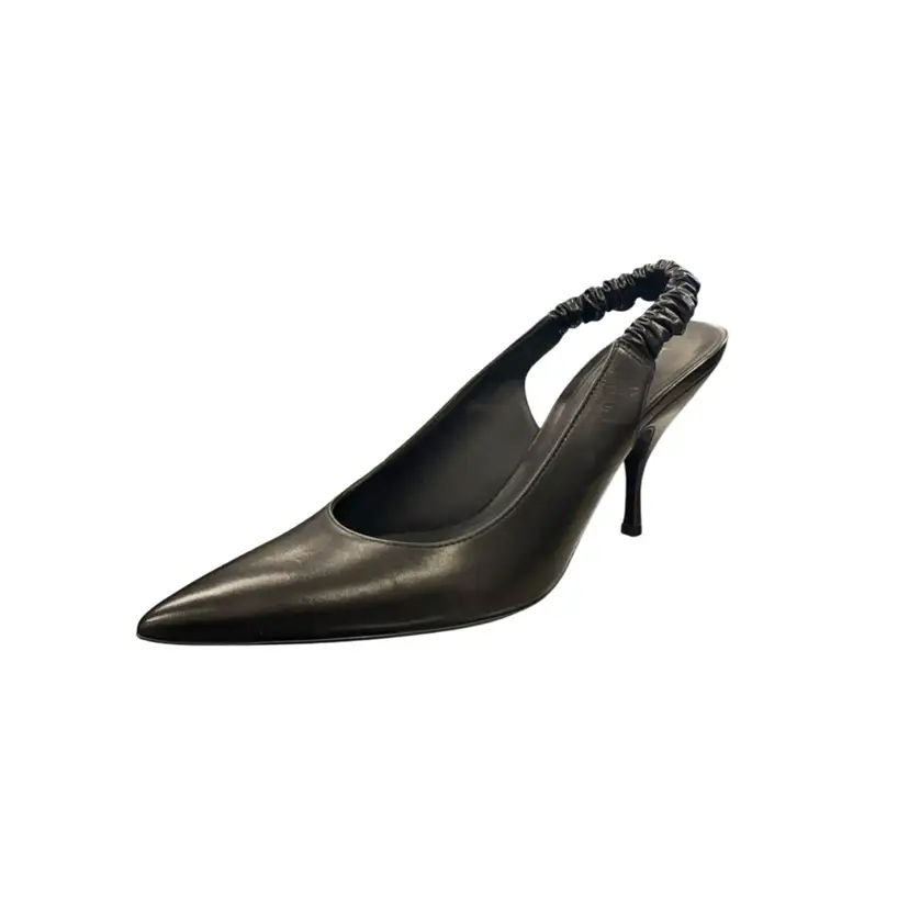 Bottega Black Sling Back Heels Sz 40.5