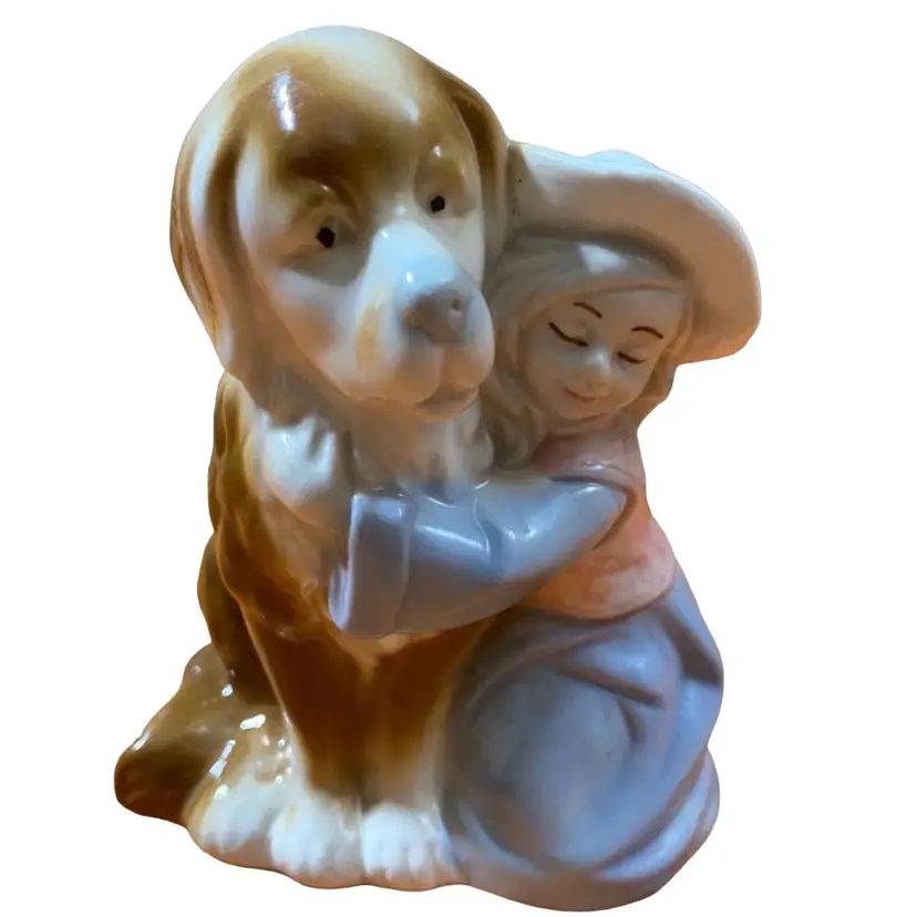 A Girls Best Friend Dog Figurine