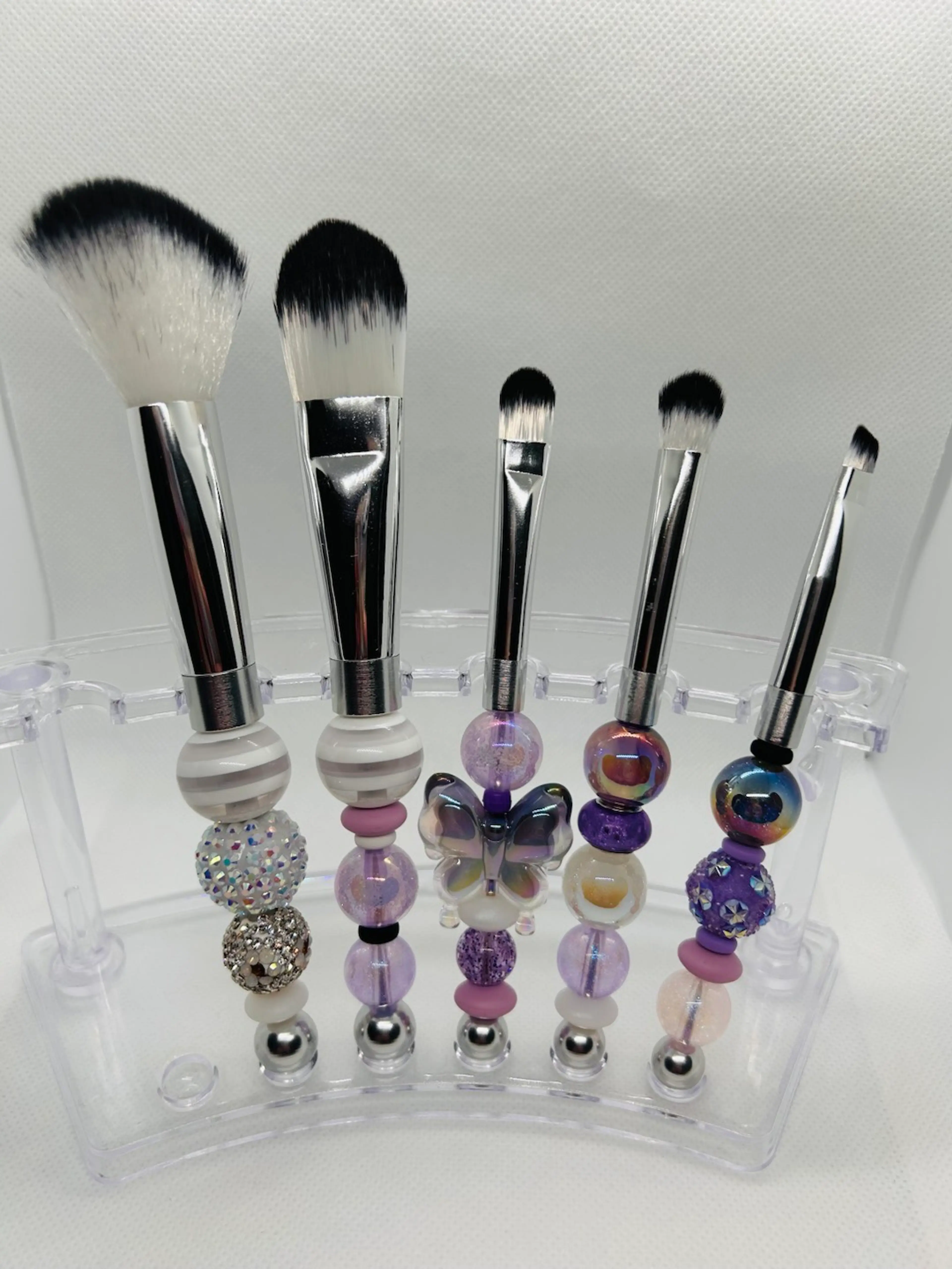 Butterfly Beaded Makeup Brush Set