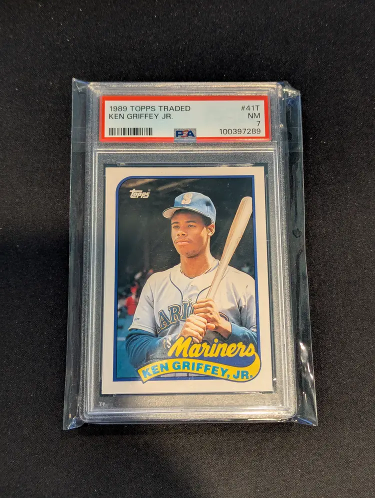 1989 Topps Traded #41T Ken Griffey Jr - PSA 7 - Seattle Mariners