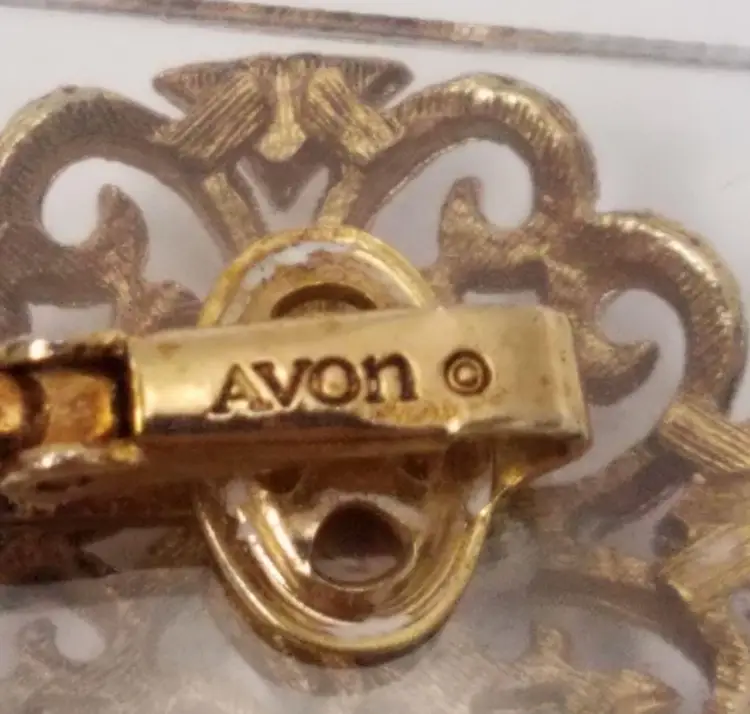 Vintage Avon Gold-Tone Filigree Clip-On Earrings