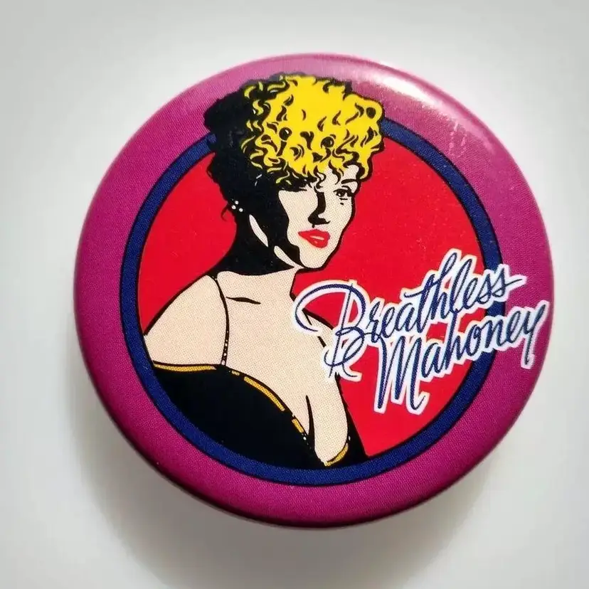 Dick Tracy Madonna Breathless Mahoney Pinback Button Badge Disney Licensed Pin